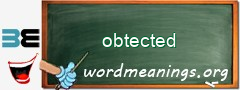 WordMeaning blackboard for obtected